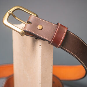 Cinta in Pelle Marrone Classico